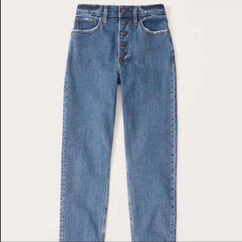A&F NWT The mom high rise